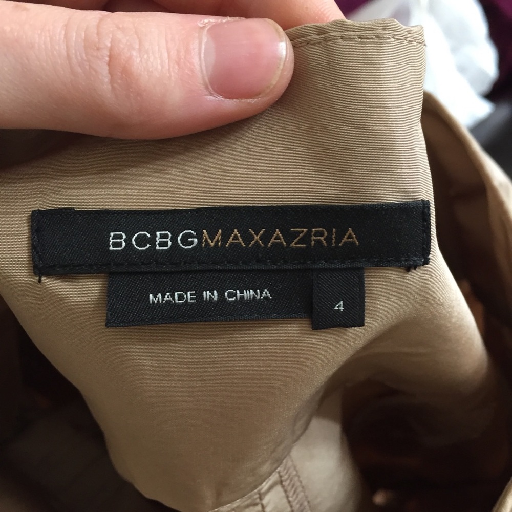 BCBGMaxazria Size 4 Pleated Belted Skirt Chiffon - Picture 4 of 4